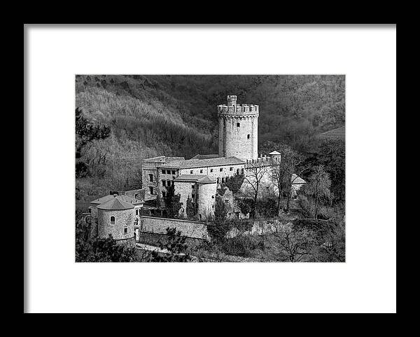 Attraction Framed Print featuring the photograph Rihemberk Castle BW by Ivan Slosar
