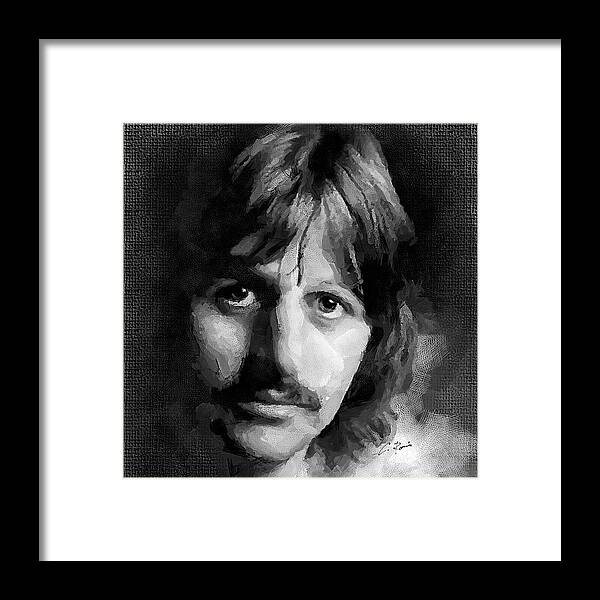 Ringo Framed Print featuring the digital art Ringo by Charlie Roman