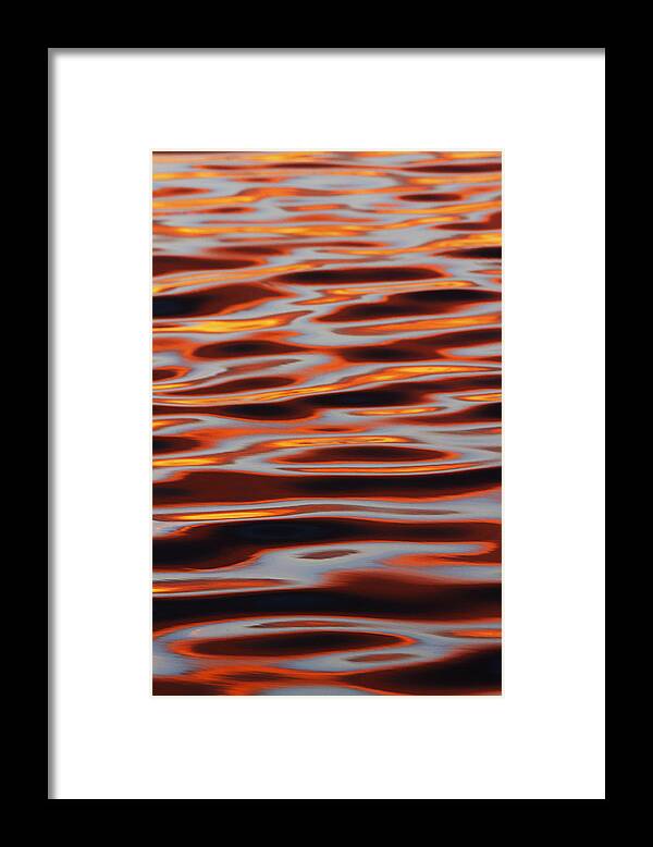 Ripples Framed Print featuring the photograph Ripples at Sunset by Robert Woodward