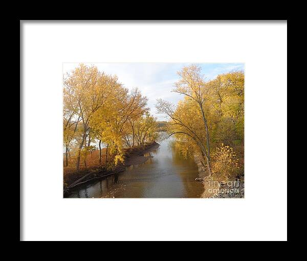 Drama Sky Framed Print featuring the photograph River and Gold by Christina Verdgeline