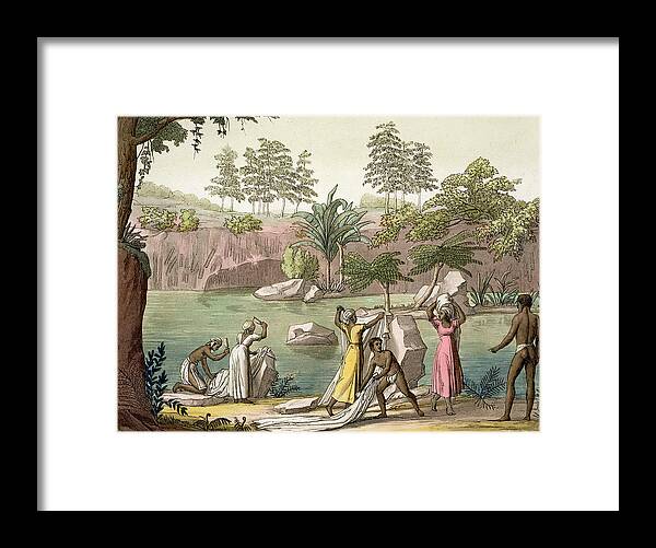 Giulio Framed Print featuring the drawing River Near San Benedetto, Madagascar by Gallo Gallina