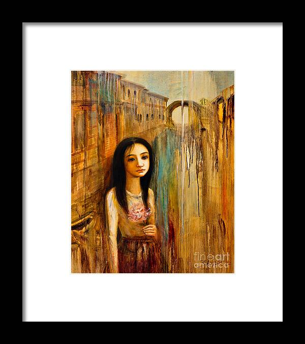 River Framed Print featuring the painting River of Memory by Shijun Munns
