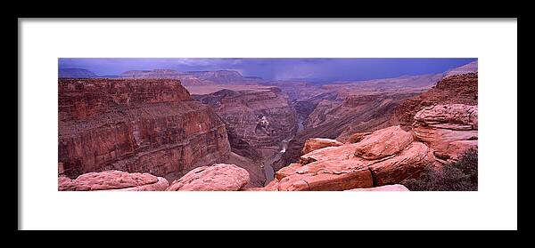 Photography Framed Print featuring the photograph River Passing Through A Canyon by Panoramic Images