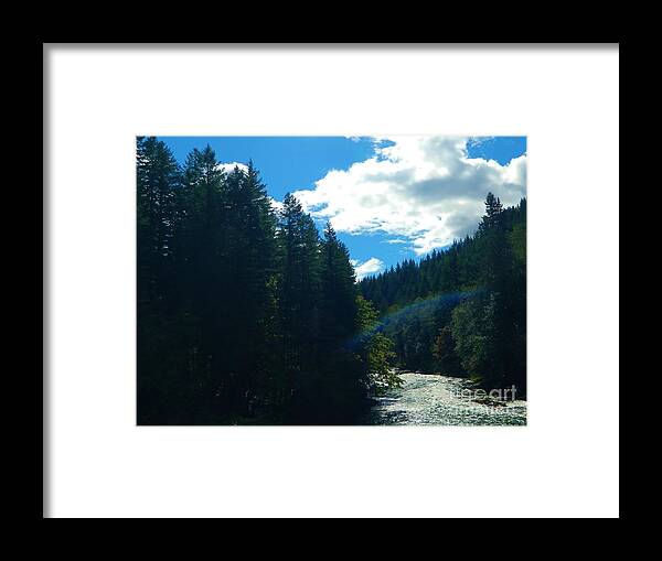Rainbow Framed Print featuring the photograph River Rainbow by Gallery Of Hope 