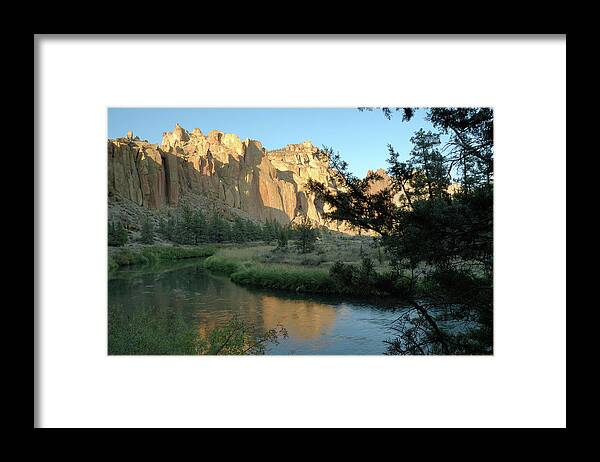 Crooked River Framed Print featuring the photograph River Rocks by Arthur Fix