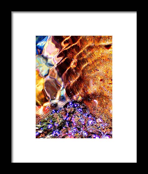 River Framed Print featuring the photograph River Water Abstract by Peter Mooyman