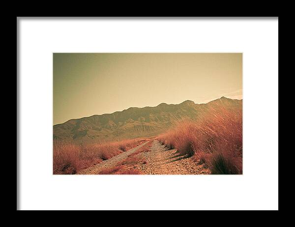 Road Framed Print featuring the pyrography Road home by Philip Brunner