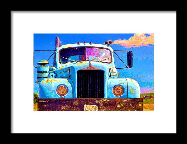 Tractor Framed Print featuring the photograph Road Rage by Jacqui Binford-Bell
