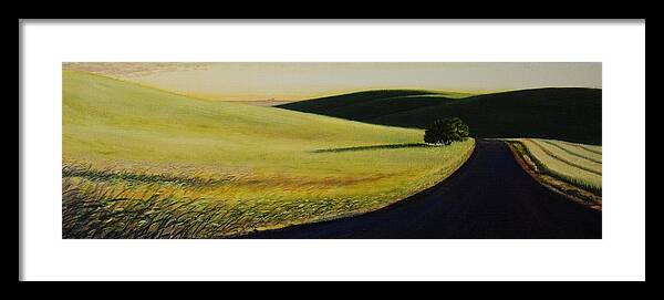 Landscape Framed Print featuring the painting Road to Moscow II by Leonard Heid