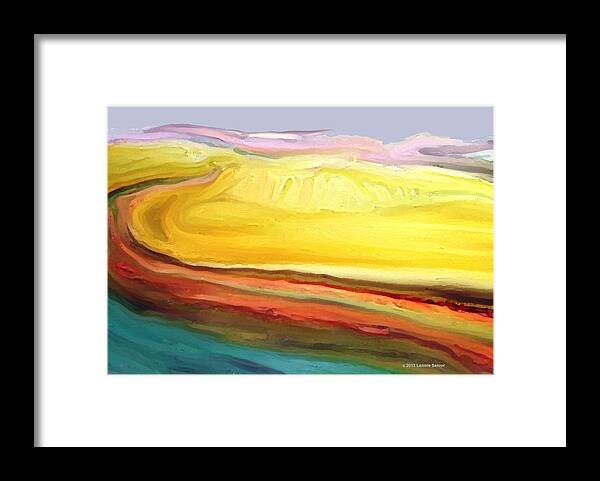 Expressive Framed Print featuring the painting Road to Nowhere by Lenore Senior