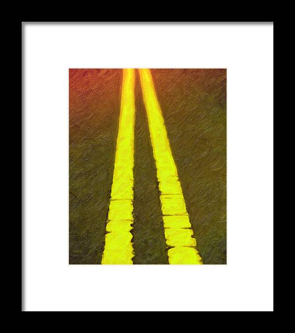 Road Framed Print featuring the photograph Road to Taos by Terry Fiala