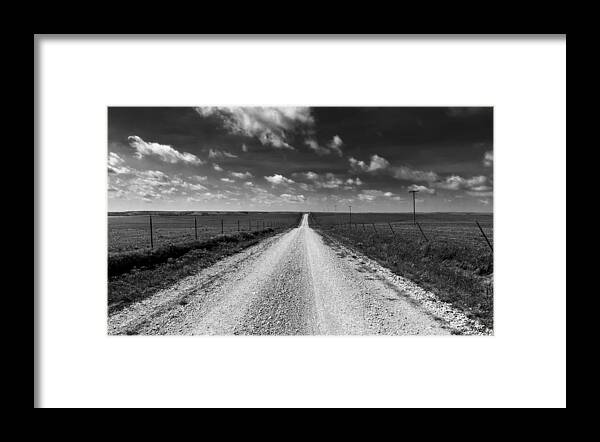 Kansas Framed Print featuring the photograph Road to Texaco Hill by Eric Benjamin