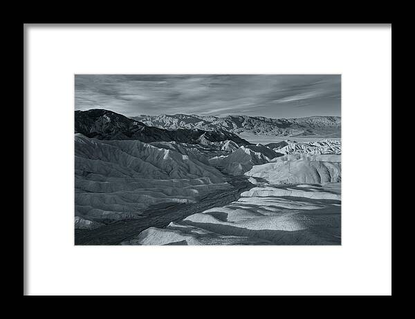 Landscape Framed Print featuring the photograph Road To The Valley BW by Jonathan Nguyen