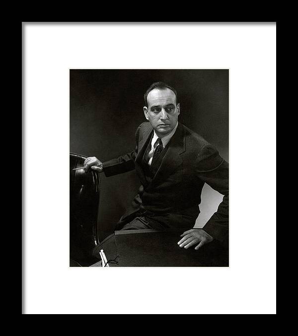 Personality Framed Print featuring the photograph Robert Moses At A Desk by Edward Steichen