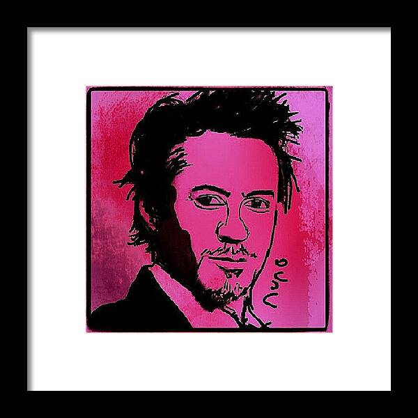 Robert Downey jr sketch Framed Print by Nuno Marques - Instaprints