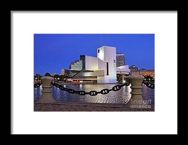 Photographer In North Ridgeville Framed Print featuring the photograph Rock and Roll Hall of Fame - Cleveland Ohio - 1 by Mark Madere