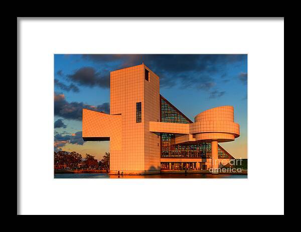 Rock And Roll Hall Of Fame Framed Print featuring the photograph Rock and Roll Hall of Fame by Jerry Fornarotto