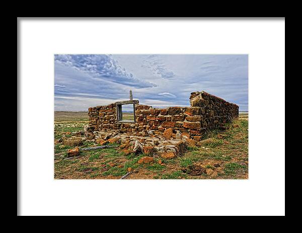 Old Homestead Framed Print featuring the photograph Rock Hills Prairie by Amanda Smith