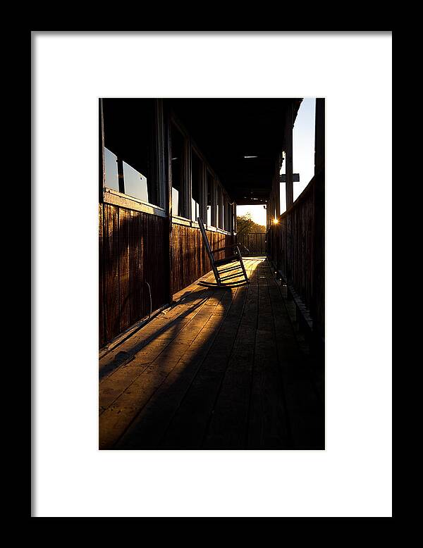 Louisiana Framed Print featuring the photograph Rockin' The Sunset by Ron Weathers