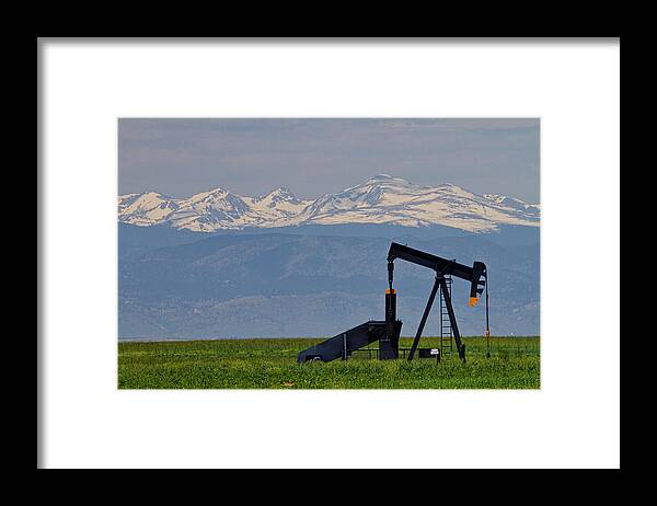 Oil Framed Print featuring the photograph Rocky Mountain Oil by James BO Insogna