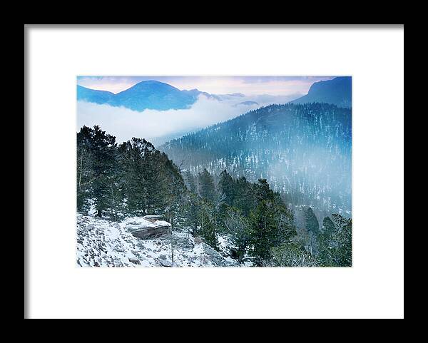 Extreme Terrain Framed Print featuring the photograph Rocky Mountains Sunrise by Ssiltane