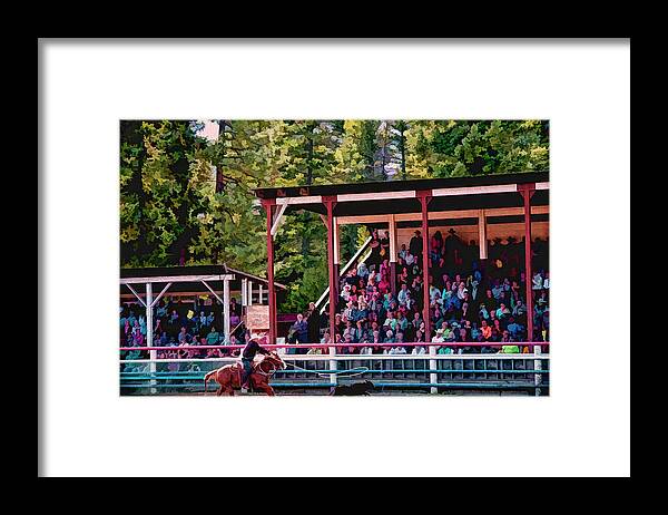 Rodeo Framed Print featuring the photograph Rodeo Day by Kathy Bassett