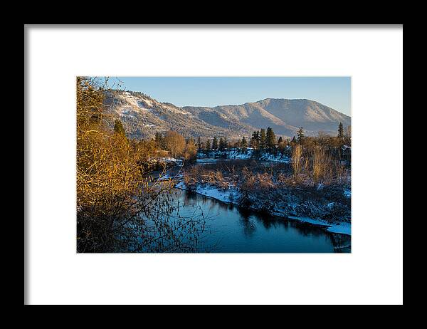 Rogue River Framed Print featuring the photograph Rogue River Winter by Mick Anderson