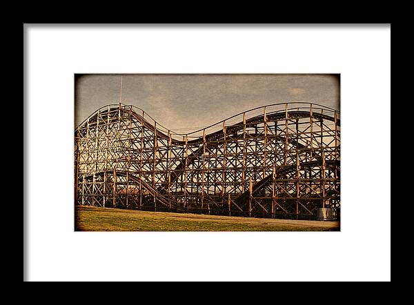 Puyallup Fair Framed Print featuring the photograph Roller coaster 1 by Ron Roberts