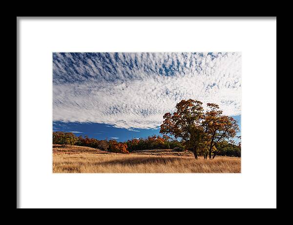 Central Framed Print featuring the photograph Rolling Hills of the Texas Hill Country in the Fall - Fredericksburg Texas by Silvio Ligutti