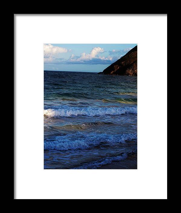 Ocean Framed Print featuring the photograph Rolling In by Ian MacDonald