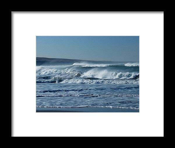 Morocco Framed Print featuring the photograph Rolling waves by Tracy Winter