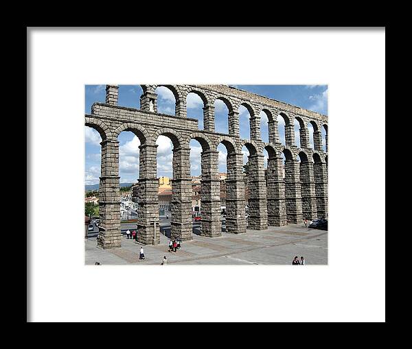 Roman Framed Print featuring the photograph Roman Aqueduct III by Farol Tomson