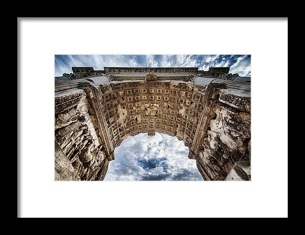 Arch Framed Print featuring the photograph Roman Arch by Ryan Wyckoff