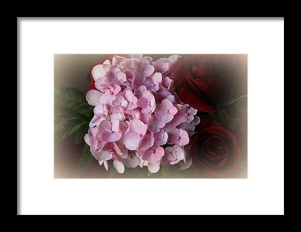 Beautiful Framed Print featuring the photograph Romantic Floral Fantasy Bouquet by Kay Novy