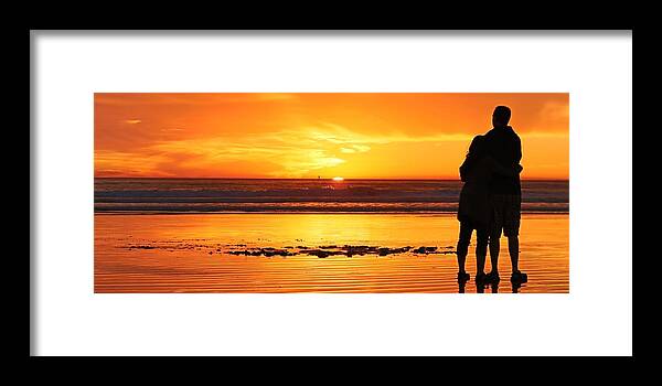Romantic Framed Print featuring the photograph Romantic Sunset by Christy Pooschke