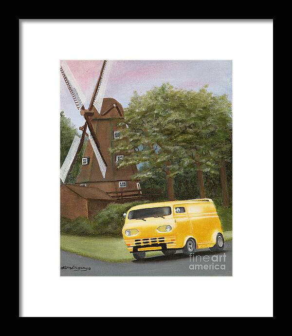 1962 Ford Framed Print featuring the painting Ron's 10 Inch Chop by Lora Duguay