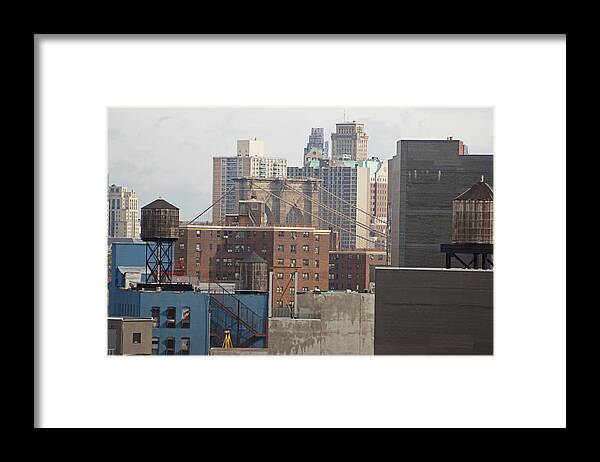  Framed Print featuring the photograph Rooftops 2 by Steve Breslow