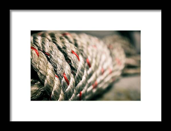 Rope Framed Print featuring the photograph Rope Bundle by Chris Bordeleau