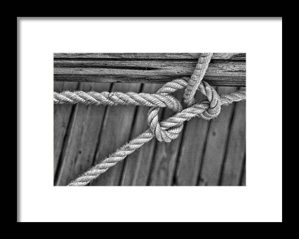 Rope Framed Print featuring the photograph Rope by M Kathleen Warren