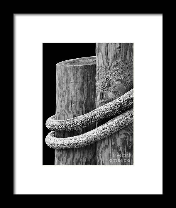Maine Framed Print featuring the photograph Ropes by Karin Pinkham