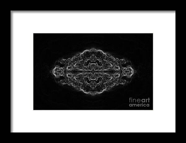 Rorschach Test Framed Print featuring the photograph Rorschach Daemon by Norman Gabitzsch