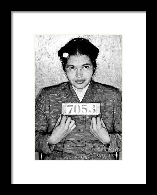 Rosa Framed Print featuring the photograph Rosa Parks by Unknown