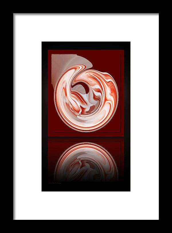 Rose Framed Print featuring the photograph Rose in Orb by Lucy VanSwearingen