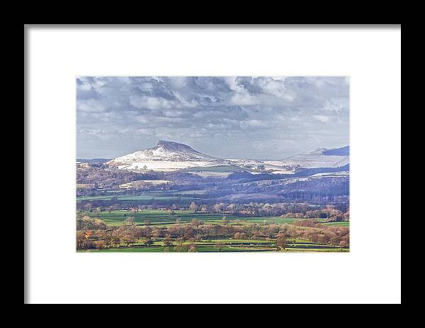 Landscape Framed Print featuring the photograph Roseberry Topping by Mark Egerton