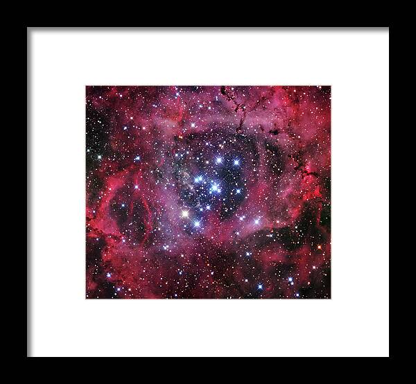 Ngc 2237 Framed Print featuring the photograph Rosette Nebula (ngc 2244) by Robert Gendler/science Photo Library