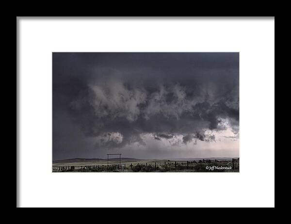 Storms Framed Print featuring the photograph Rotating beast by Jeff Niederstadt