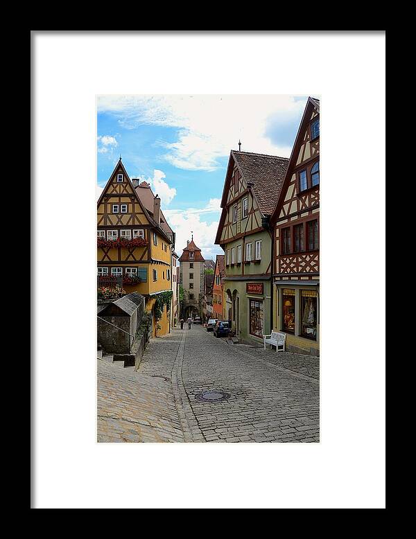 Rothenburg Framed Print featuring the photograph Rothenburg ob der Tauber by Corinne Rhode