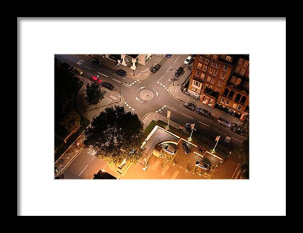 London Framed Print featuring the photograph Roundabout Night by Nicky Jameson