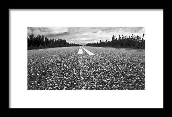 Black And White Framed Print featuring the photograph Route 138 by Arkady Kunysz