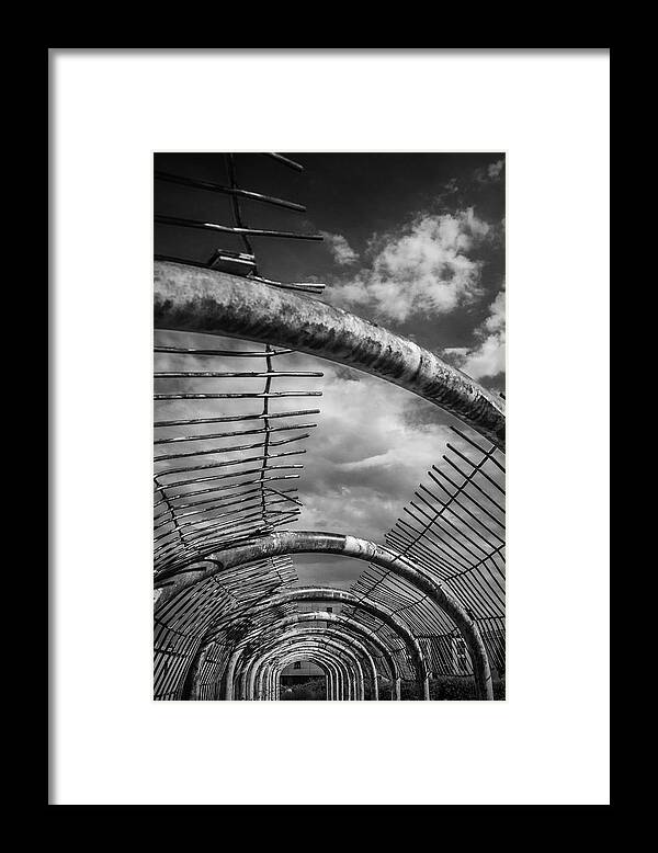 Black And White Framed Print featuring the photograph Route to freedom by Arkady Kunysz